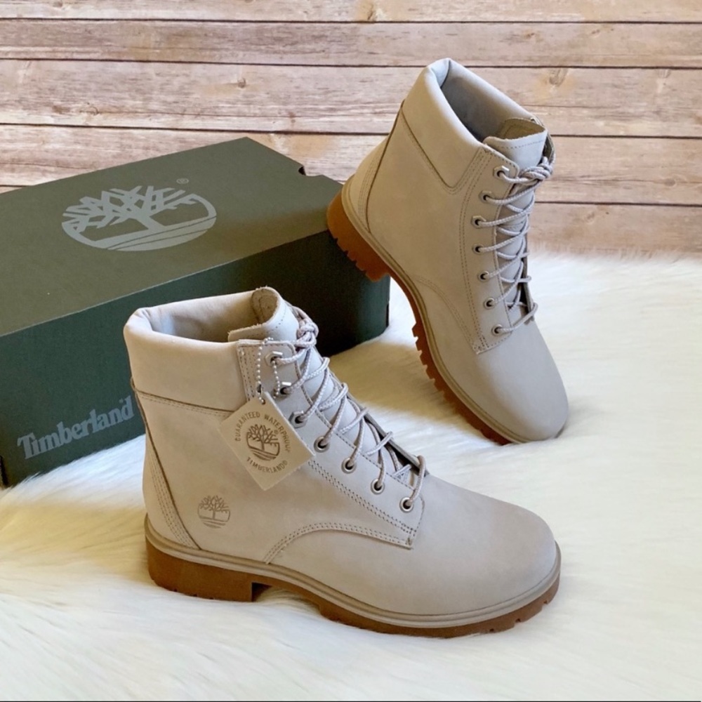 Timberland Light Taupe Jayne 6” Waterproof Boots